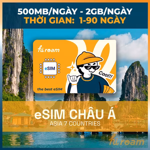 eSIM 9 Nước Châu Á