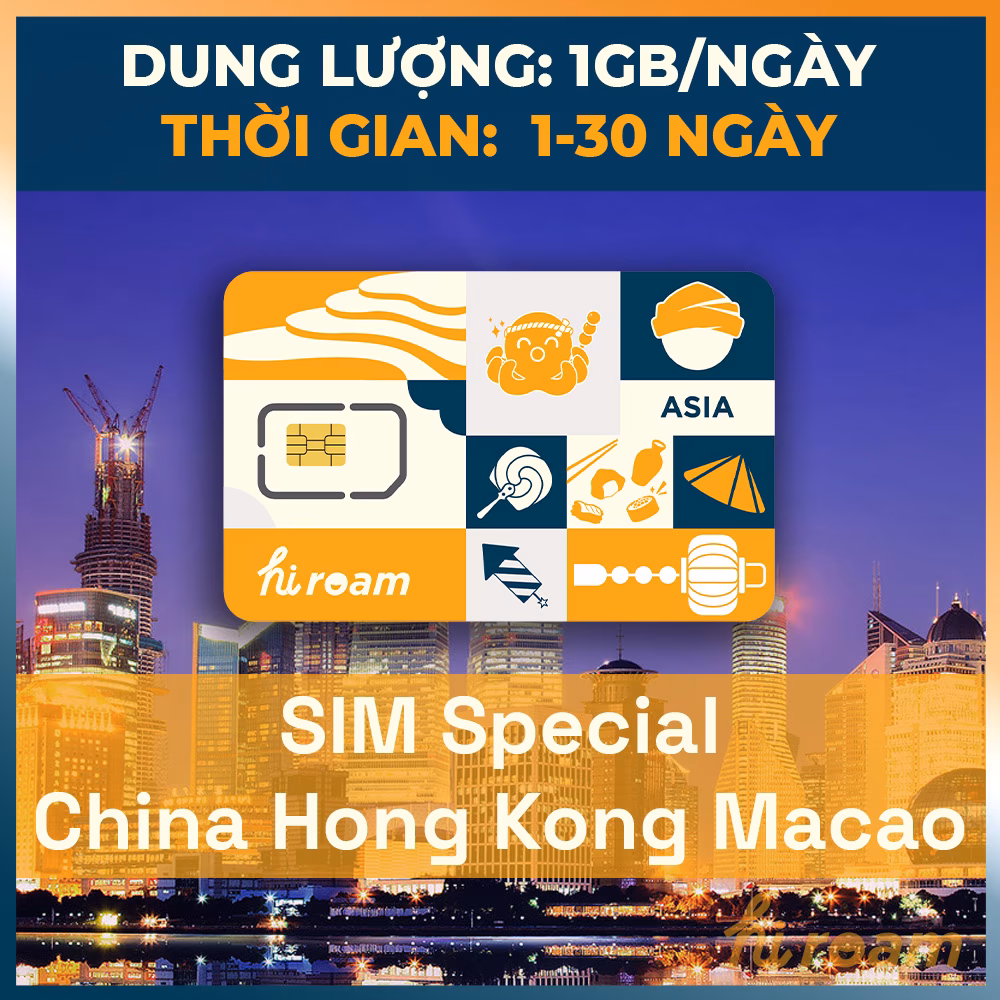 SIM Trung Quốc Hong Kong Macao - Vào được TikTok