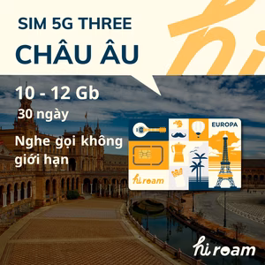 SIM Châu Âu Nghe gọi Unlimited (Three UK)