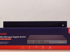 Switch PoE H3C Layer 2 26 Port Gigabit LS-1600V2-26S-HPWR-GL - Công Suất PoE 370W, Hiệu Suất Cao