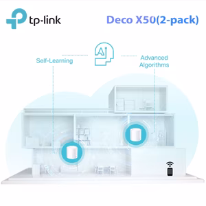 TP-Link Deco X50 Mesh WiFi 6 - Hệ Thống Dual-Band AX3000, AI-Driven Mesh, 3 pACK