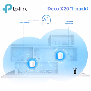 TP-Link Deco X20 Mesh WiFi 6 - Hệ Thống Dual-Band AX1800, AI-Driven Mesh