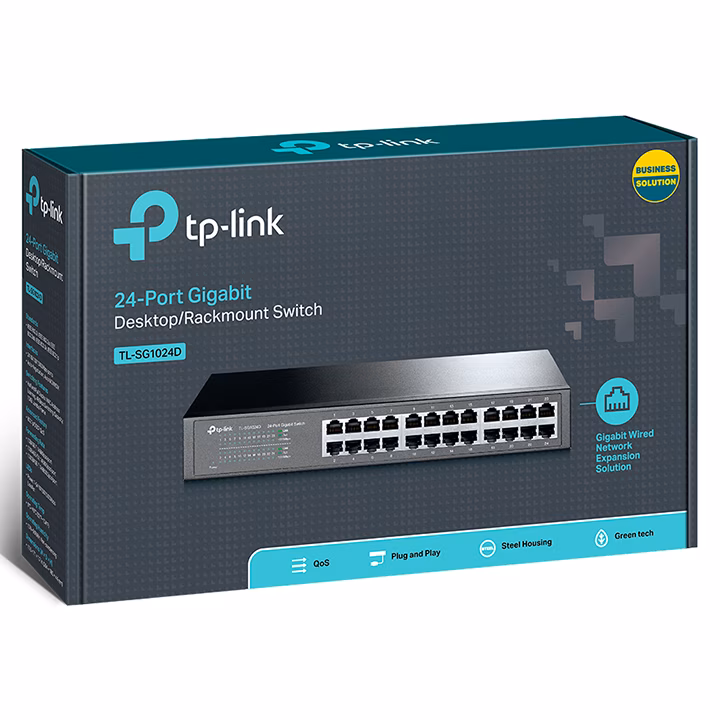 TP-Link TL-SG1024D Switch 24 Cổng Gigabit - Hiệu Suất Cao, Kết Nối Nhanh
