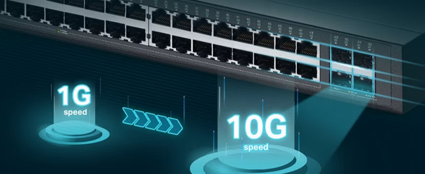 Switch Managed L2+ JetStream TP-Link TL-SG3452 | 48 Port PoE+ RJ45 1G | 4 Port SFP+