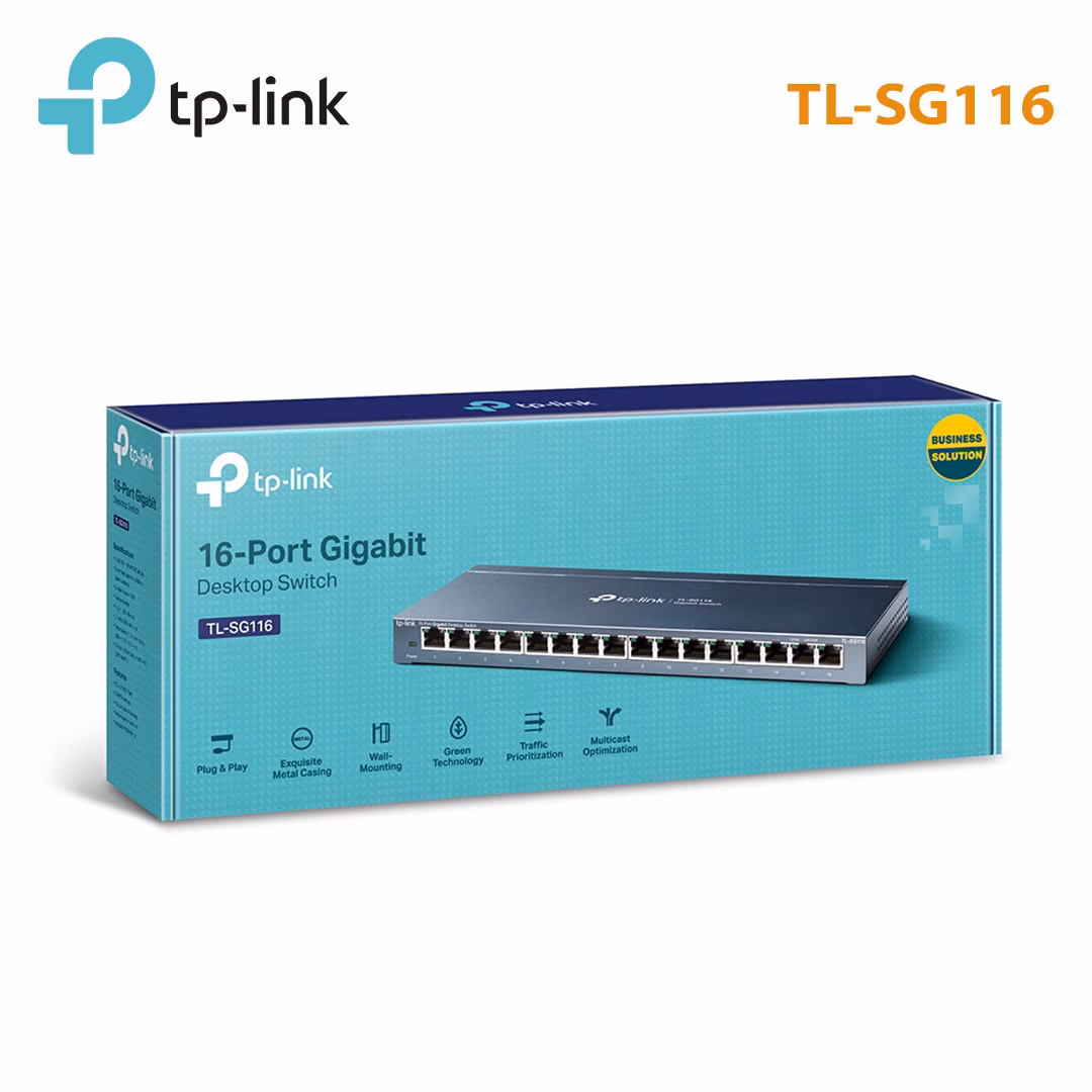 Switch Unmanaged 16 Port TP-Link TL-SG116 | 16 Cổng Gigabit Ethernet