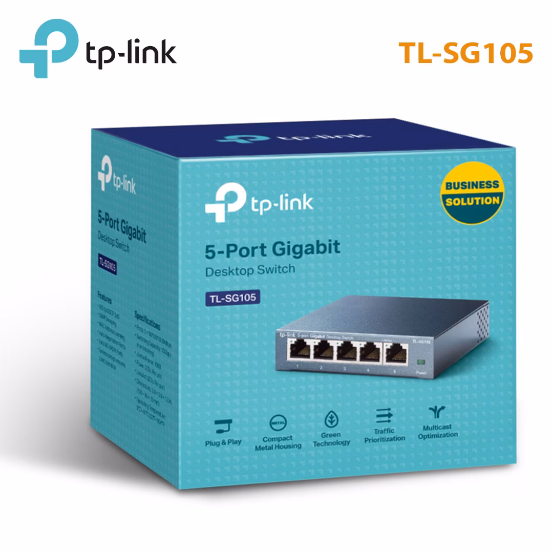 Switch TP-Link TL-SG105 | 5 Cổng Gigabit Unmanaged, Kết Nối Mạng Ổn Định