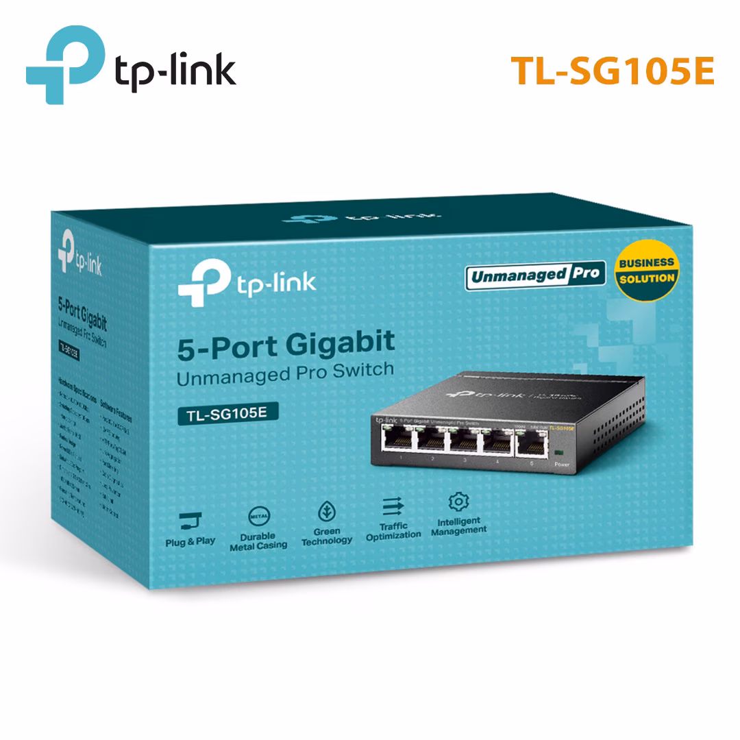Switch Unmanaged 5 Port TP-Link TL-SG105E | 5 Port GbE