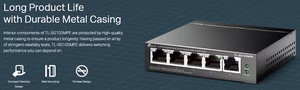 Switch TP-Link TL-SG105MPE | 5 Cổng Gigabit | 4 Cổng PoE+ | Tổng Công Suất PoE 120W