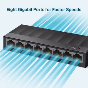 TP-LINK LS1008G | Switch Để Bàn 8 Cổng 10/100/1000Mbps | Hiệu Suất Gigabit Cho Mạng Văn Phòng