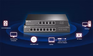 Switch TP-Link 8 Port 2.5G TL-SG108-M2 - Hiệu Suất Cao Với Kết Nối 2.5G