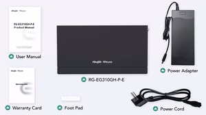 Router PoE Ruijie Reyee RG-EG305GH-P-E | Cân Bằng Tải 4 WAN | Công Suất PoE 60W | Chịu Tải 300 User