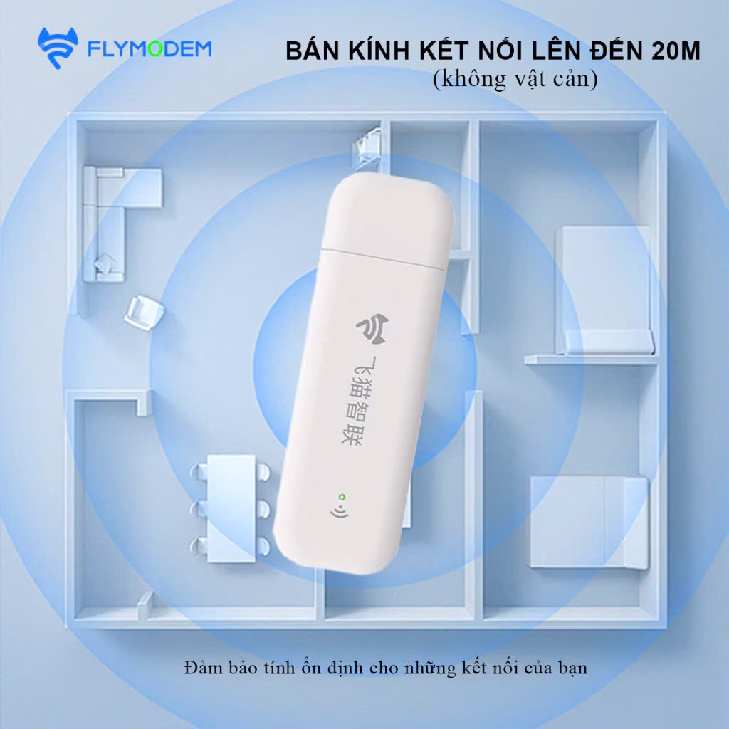 USB Phát Wifi 4G FlyModem U3 - tốc độ 150Mbps