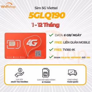 Sim Viettel V120B 1,5GB/Ngày (45GB/Tháng), Miễn phí nội mạng, 50 phút ngoại mạng