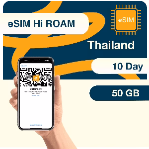 eSIM Thái Lan 50 GB - 10 Ngày không giới hạn 384kbps