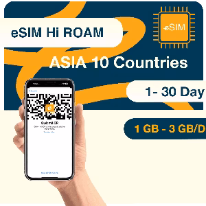 eSIM 10 Nước Châu Á