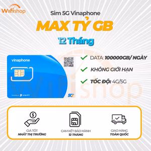 Sim Vinaphone MAX BĂNG THÔNG - Tỷ GB tốc độ 4G/5G