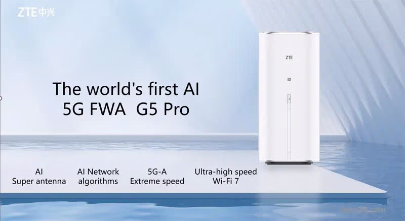 Bộ Phát Wifi 5G ZTE G5 Pro MC8512 Wifi 7 tốc độ 7200Mbps