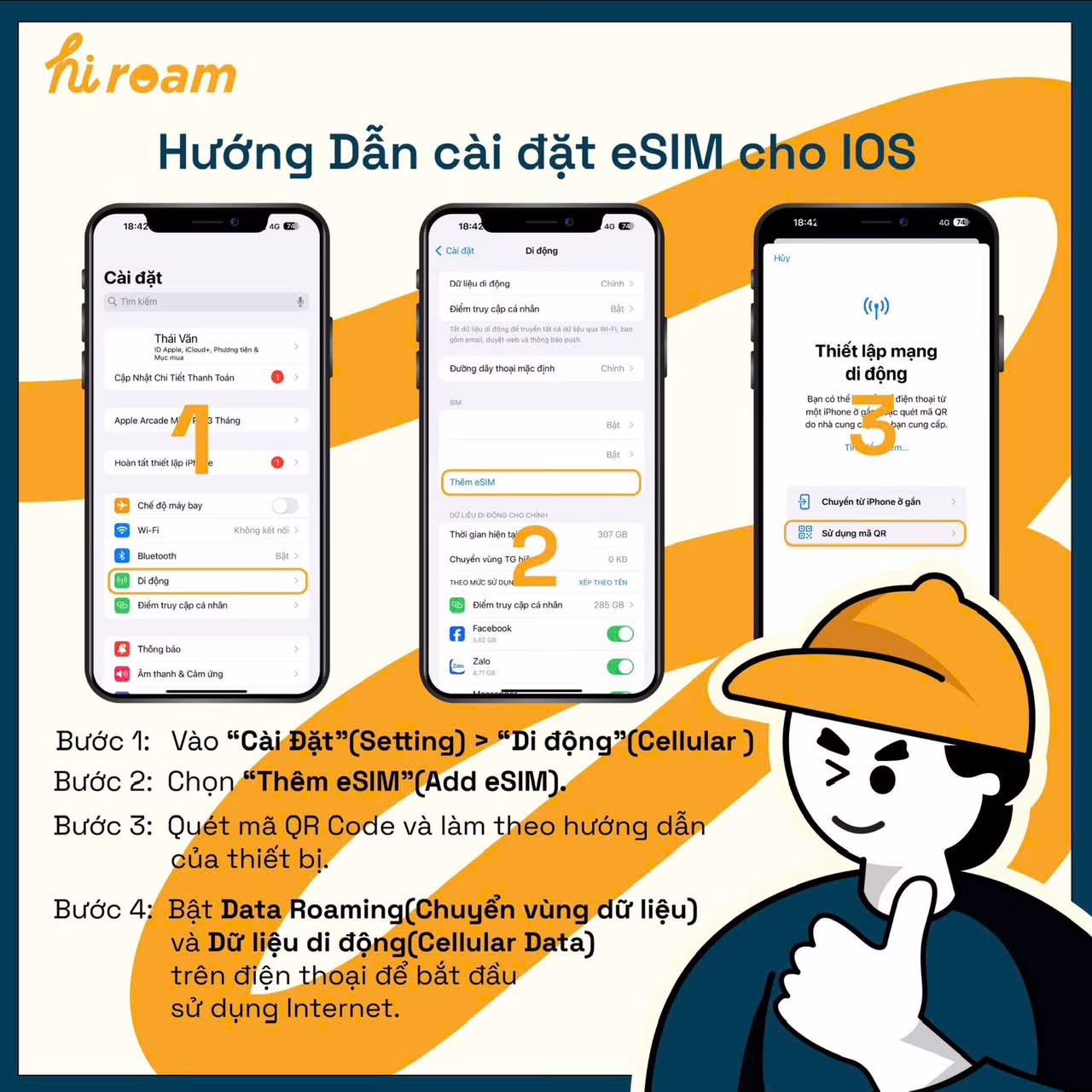 Hướng Dẫn Quét Mã eSIM Du Lịch Quốc Tế