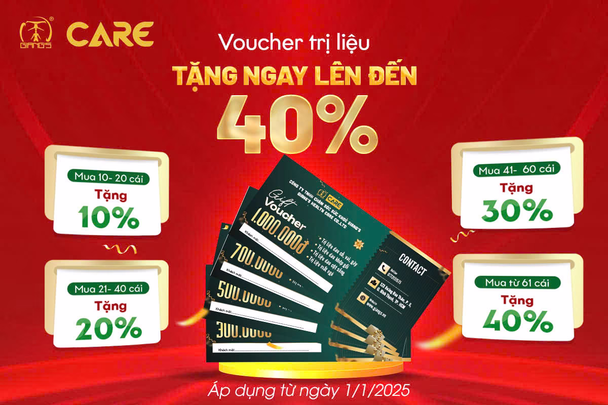 CƠ HỘI VÀNG - VOUCHER TRỊ LIỆU GIẢM GIÁ LÊN ĐẾN 40%