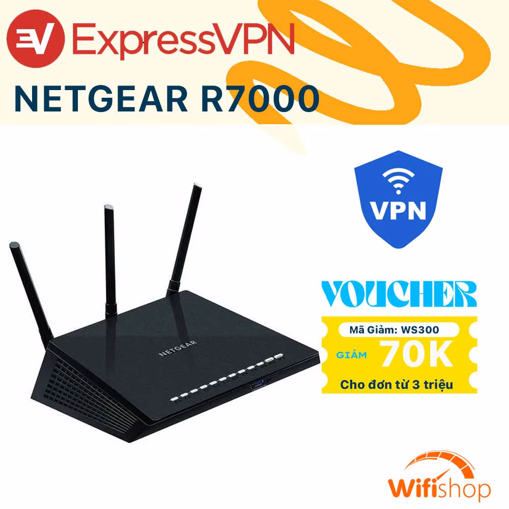 Bộ phát Wifi Netgear Nighthawk R7000 Chuẩn AC1900