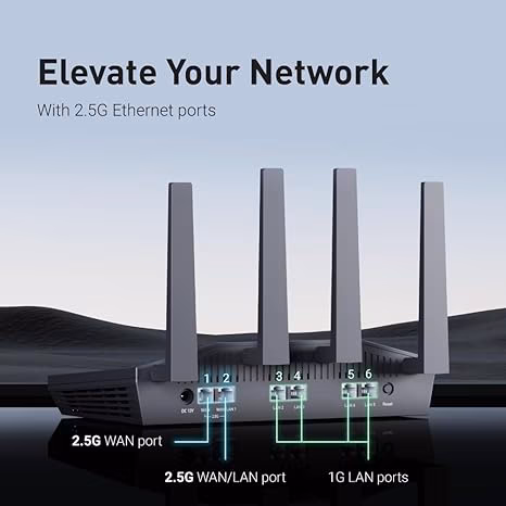 Bộ Phát Wifi6 GL.iNet GL-MT6000 AX6000 - Router VPN