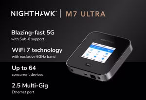 Bộ Phát Wifi 5G Netgear M7 Ultra Nighthawk MR7500