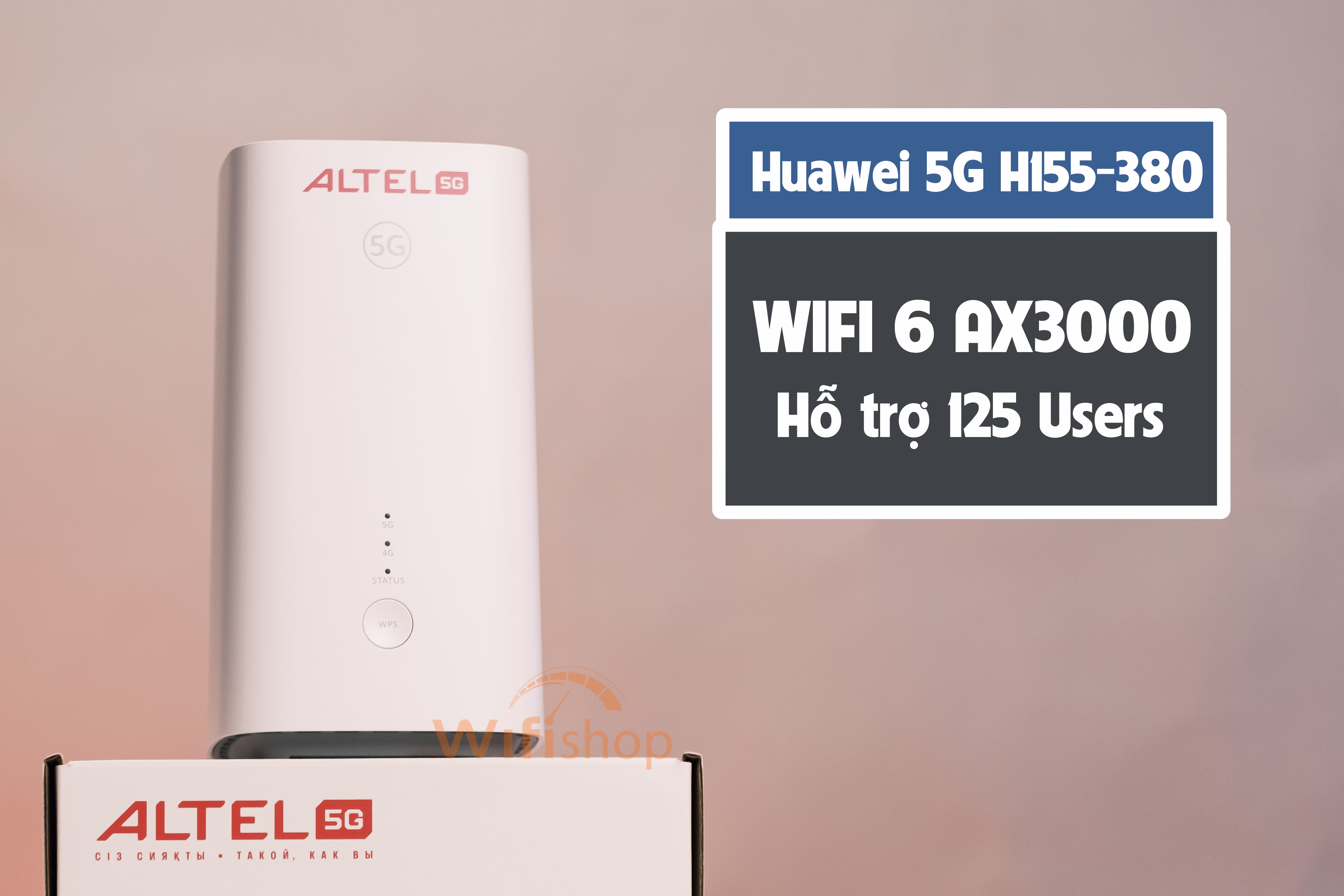 Bộ Phát Wifi 5G Huawei Brovi H155 tốc độ 3.6Gbps, Wi-Fi 6 hỗ trợ Mesh