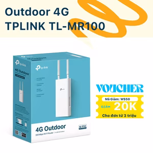 Bộ Phát WiFi Ngoài Trời 4G Tốc Độ 300 Mbps - TPLINK TL-MR100 Outdoor