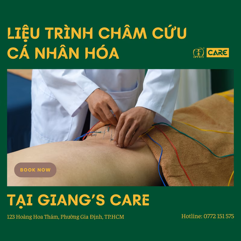 THỬ NGAY LIỆU TRÌNH CHÂM CỨU CÁ NHÂN HÓA TẠI GIANG’S CARE